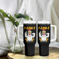 Funny F Caw F 67 Meme Tumbler With Handle Cartoon Chicken Poultry Humor - Wonder Print Shop