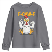 Funny F Caw F 67 Meme Youth Sweatshirt Cartoon Chicken Poultry Humor - Wonder Print Shop