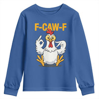 Funny F Caw F 67 Meme Youth Sweatshirt Cartoon Chicken Poultry Humor - Wonder Print Shop