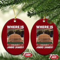 Funny Marcus The Worm Christmas Ceramic Ornament Where Is Jimbo James Xmas Ugly Sweater - Wonder Print Shop