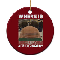 Funny Marcus The Worm Christmas Ceramic Ornament Where Is Jimbo James Xmas Ugly Sweater - Wonder Print Shop