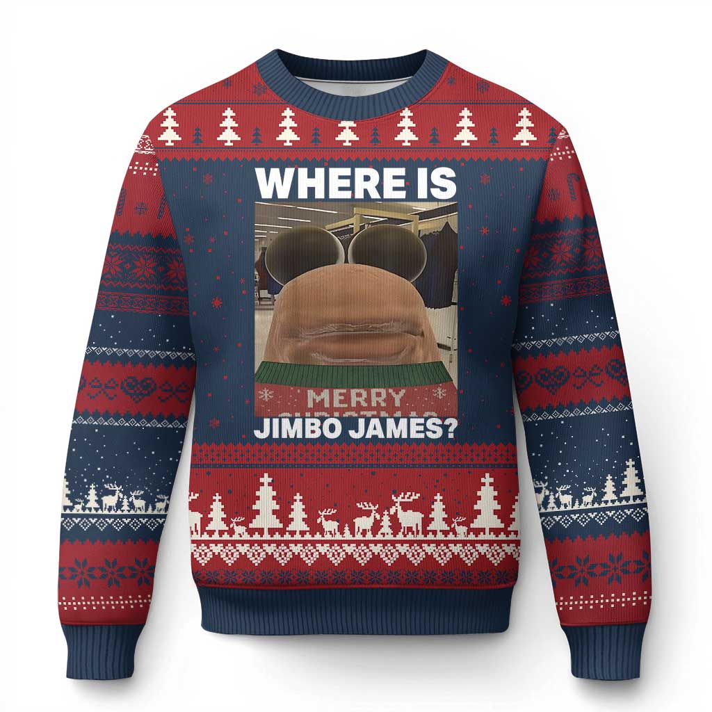 Funny Marcus The Worm Xmas Ugly Christmas Sweater Where Is Jimbo James Xmas Ugly Sweater - Wonder Print Shop