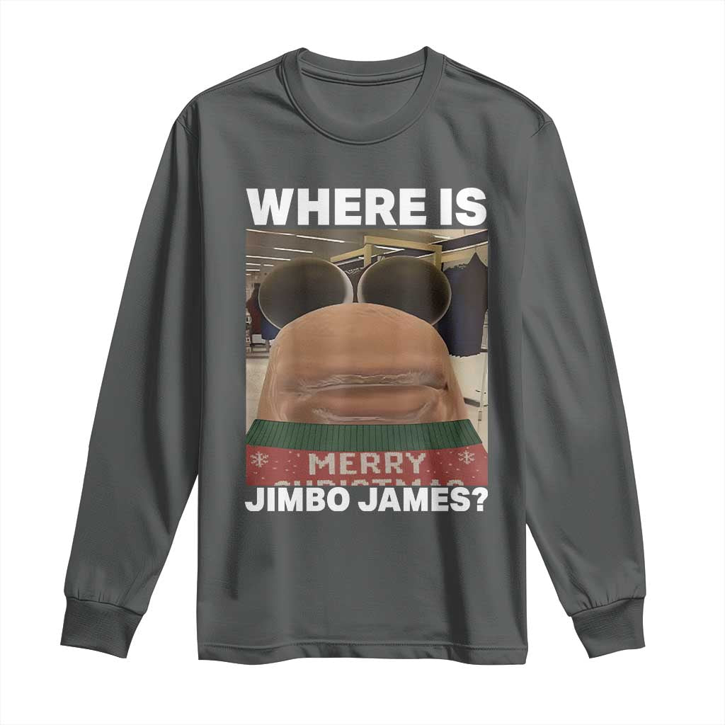 Funny Marcus The Worm Christmas Long Sleeve Shirt Where Is Jimbo James Xmas Ugly Sweater - Wonder Print Shop