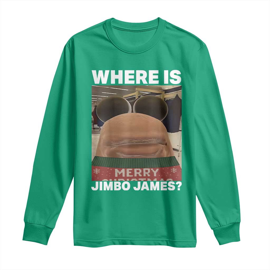 Funny Marcus The Worm Christmas Long Sleeve Shirt Where Is Jimbo James Xmas Ugly Sweater - Wonder Print Shop