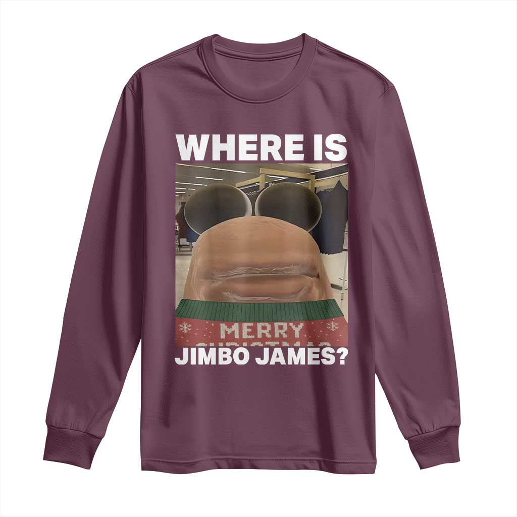Funny Marcus The Worm Christmas Long Sleeve Shirt Where Is Jimbo James Xmas Ugly Sweater - Wonder Print Shop