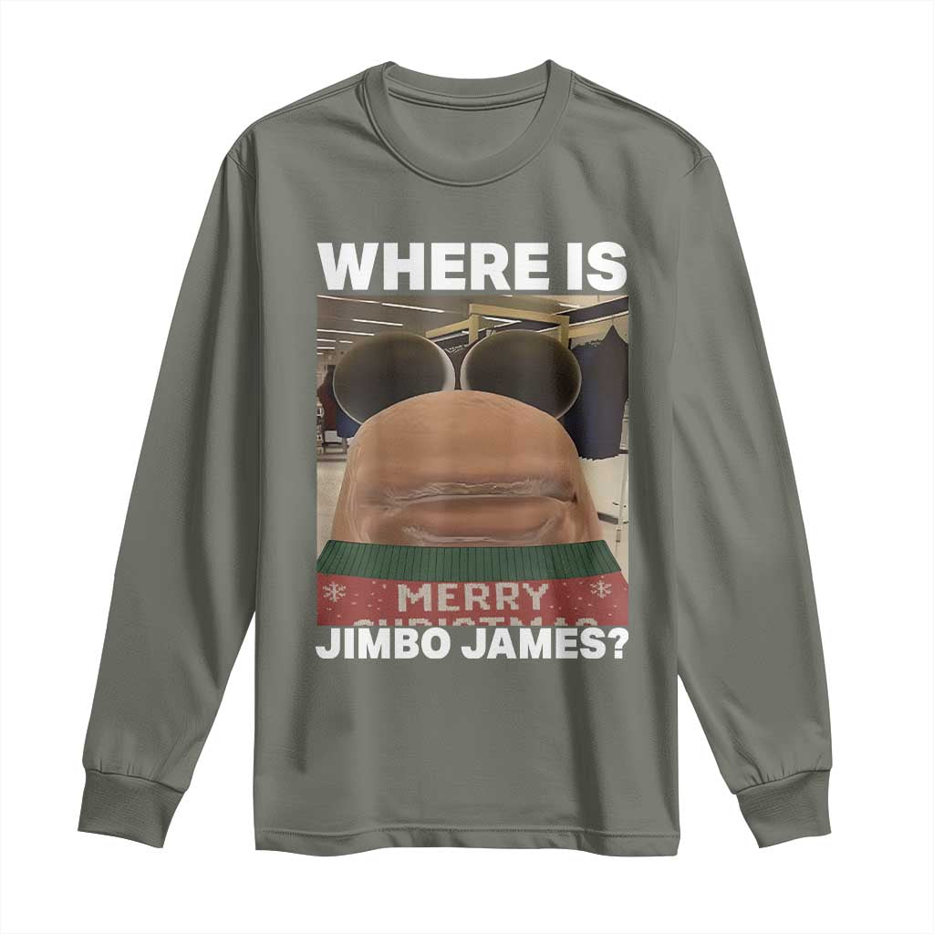 Funny Marcus The Worm Christmas Long Sleeve Shirt Where Is Jimbo James Xmas Ugly Sweater - Wonder Print Shop