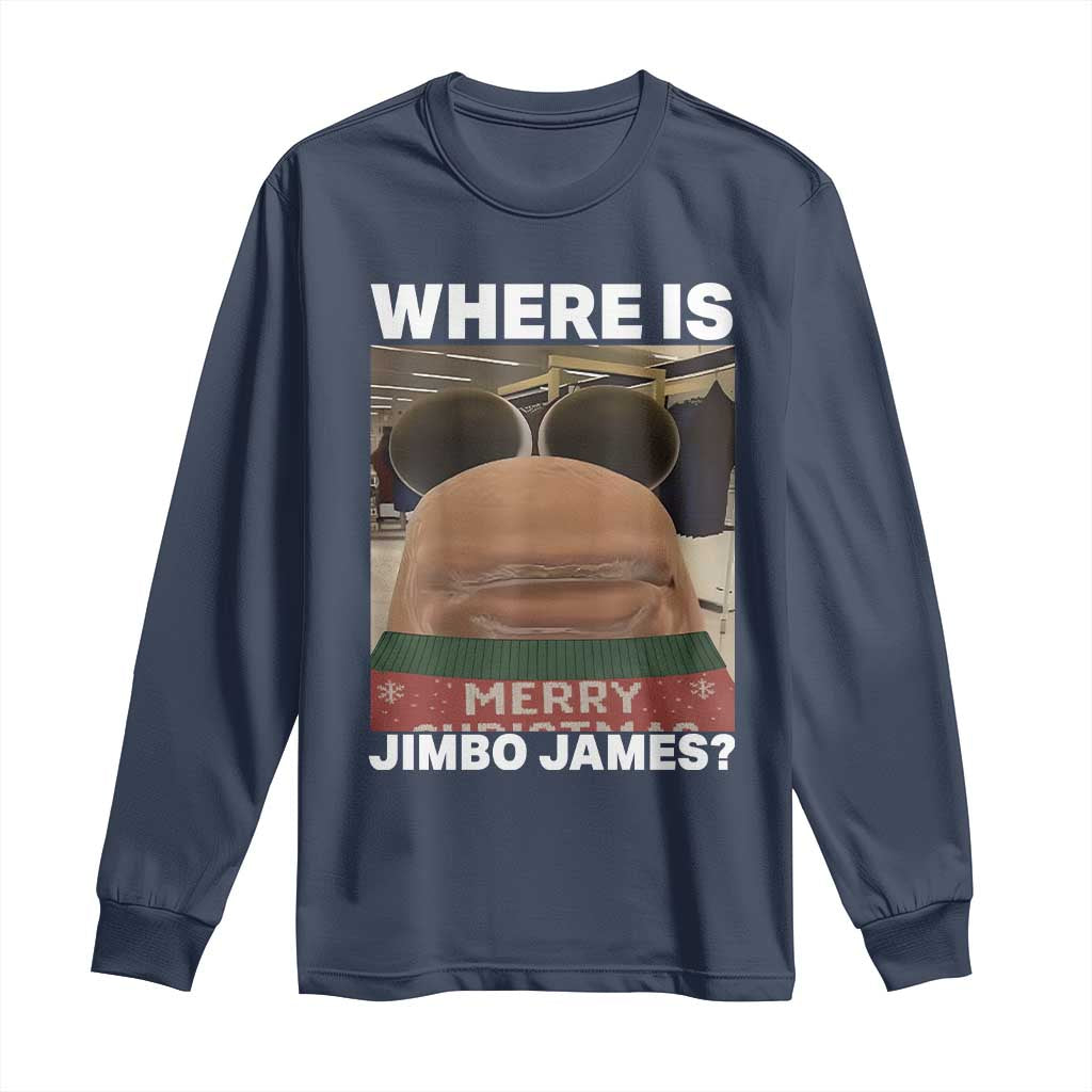 Funny Marcus The Worm Christmas Long Sleeve Shirt Where Is Jimbo James Xmas Ugly Sweater - Wonder Print Shop