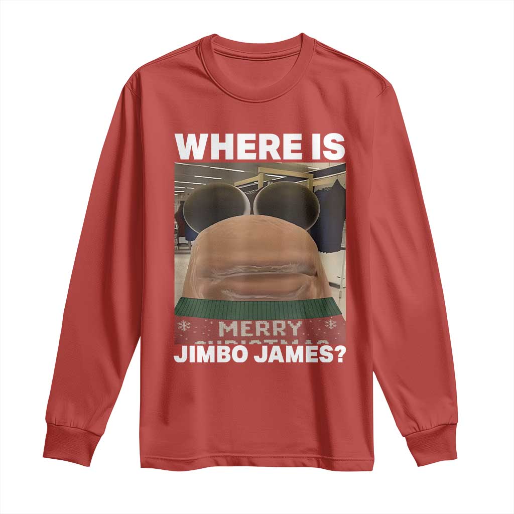 Funny Marcus The Worm Christmas Long Sleeve Shirt Where Is Jimbo James Xmas Ugly Sweater - Wonder Print Shop