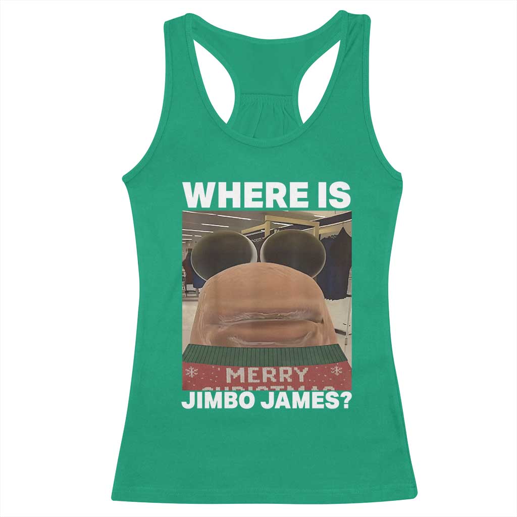 Funny Marcus The Worm Christmas Racerback Tank Top Where Is Jimbo James Xmas Ugly Sweater - Wonder Print Shop