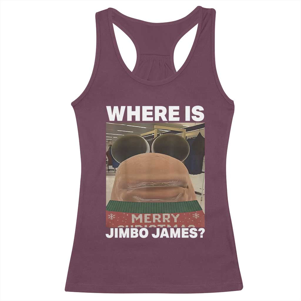 Funny Marcus The Worm Christmas Racerback Tank Top Where Is Jimbo James Xmas Ugly Sweater - Wonder Print Shop
