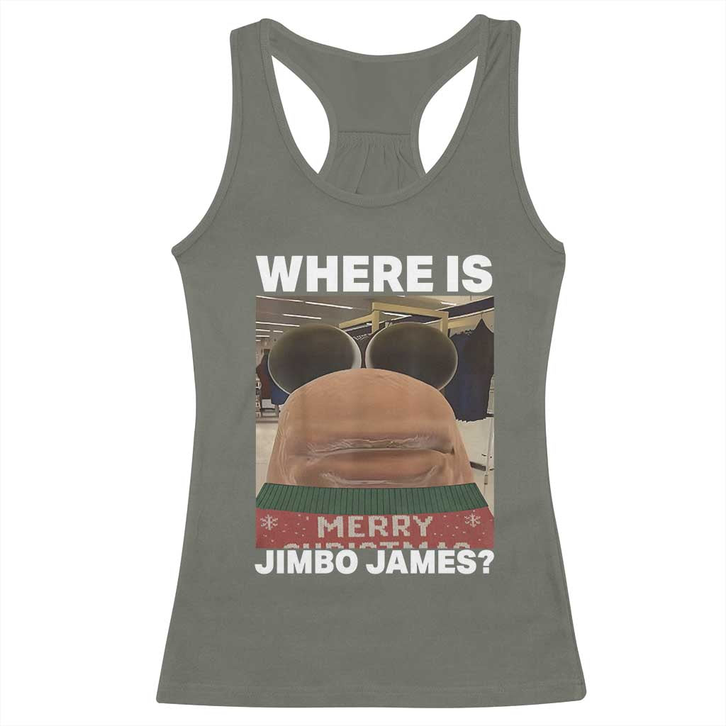 Funny Marcus The Worm Christmas Racerback Tank Top Where Is Jimbo James Xmas Ugly Sweater - Wonder Print Shop