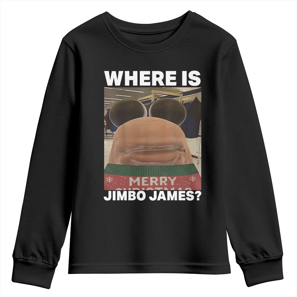 Funny Marcus The Worm Christmas Youth Sweatshirt Where Is Jimbo James Xmas Ugly Sweater - Wonder Print Shop
