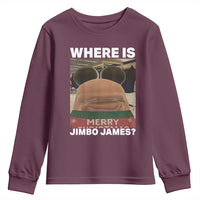 Funny Marcus The Worm Christmas Youth Sweatshirt Where Is Jimbo James Xmas Ugly Sweater - Wonder Print Shop