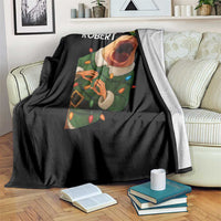 Funny Christmas Marcus The Worm Robert Xmas Elf Throw Blanket - Wonder Print Shop
