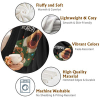 Funny Christmas Marcus The Worm Robert Xmas Elf Throw Blanket - Wonder Print Shop