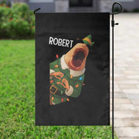 Funny Christmas Marcus The Worm Robert Xmas Elf Garden Flag - Wonder Print Shop