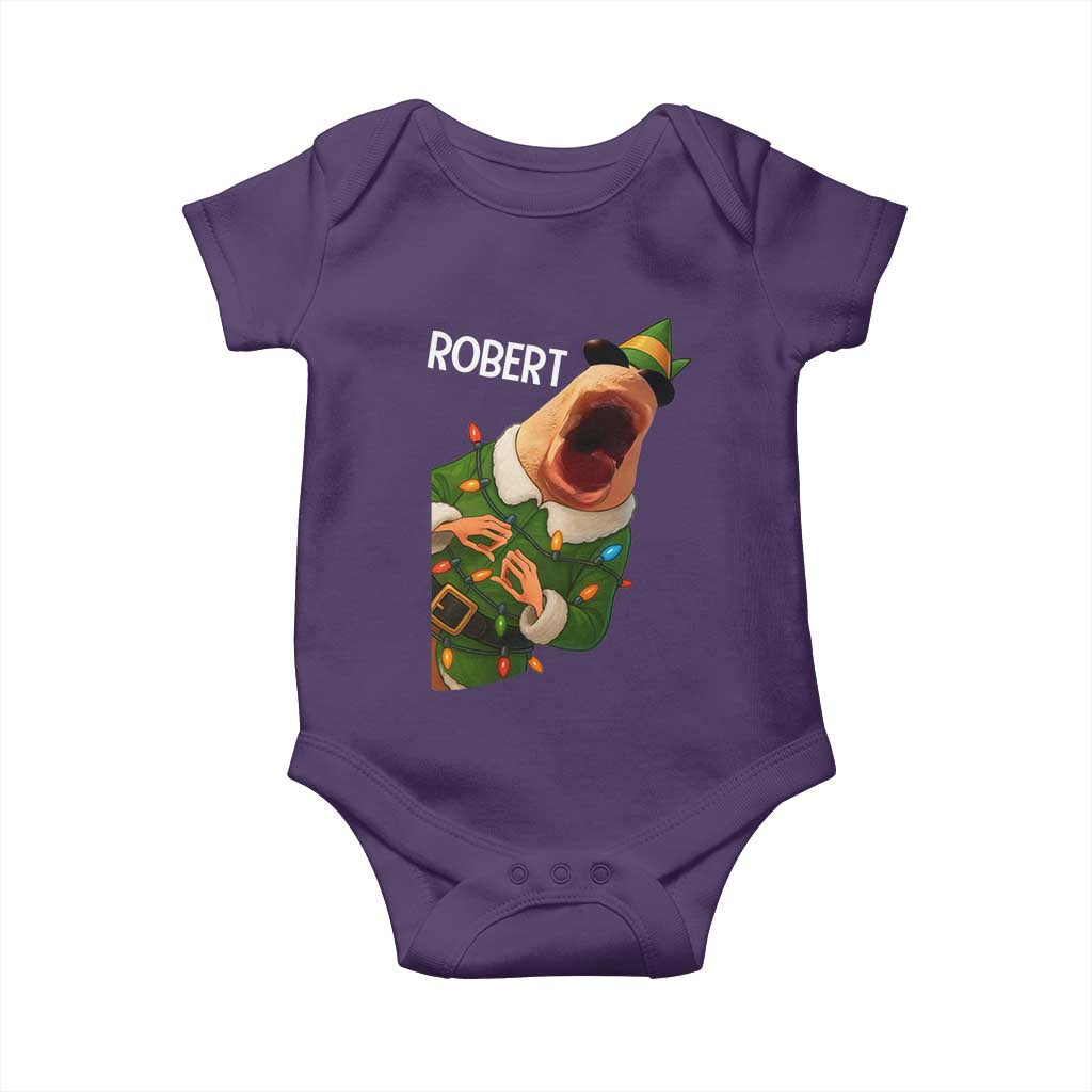 Funny Christmas Marcus The Worm Robert Xmas Elf Baby Onesie - Wonder Print Shop