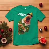 Funny Christmas Marcus The Worm Robert Xmas Elf T Shirt - Wonder Print Shop
