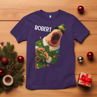 Funny Christmas Marcus The Worm Robert Xmas Elf T Shirt - Wonder Print Shop
