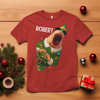 Funny Christmas Marcus The Worm Robert Xmas Elf T Shirt - Wonder Print Shop