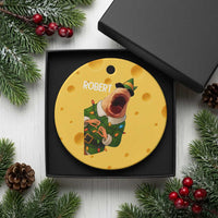 Funny Christmas Marcus The Worm Robert Xmas Elf Ceramic Ornament - Wonder Print Shop