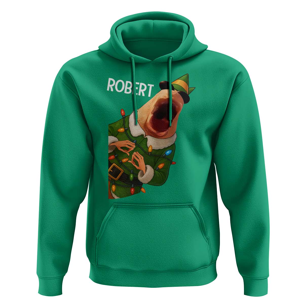 Funny Christmas Marcus The Worm Robert Xmas Elf Hoodie - Wonder Print Shop