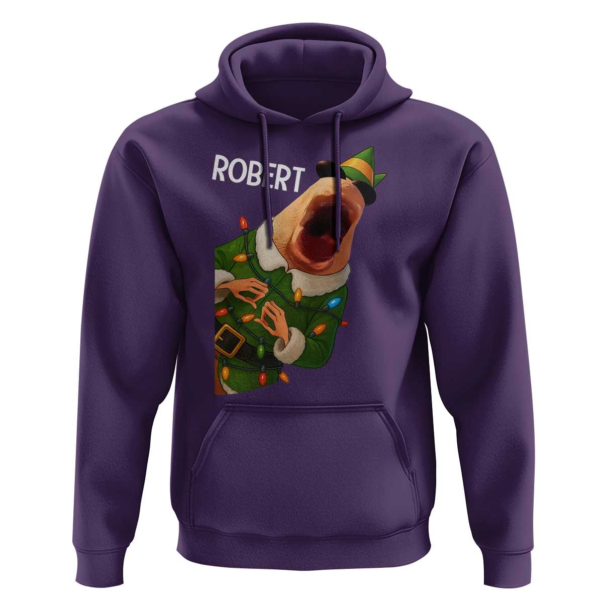 Funny Christmas Marcus The Worm Robert Xmas Elf Hoodie - Wonder Print Shop