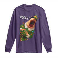 Funny Christmas Marcus The Worm Robert Xmas Elf Long Sleeve Shirt - Wonder Print Shop