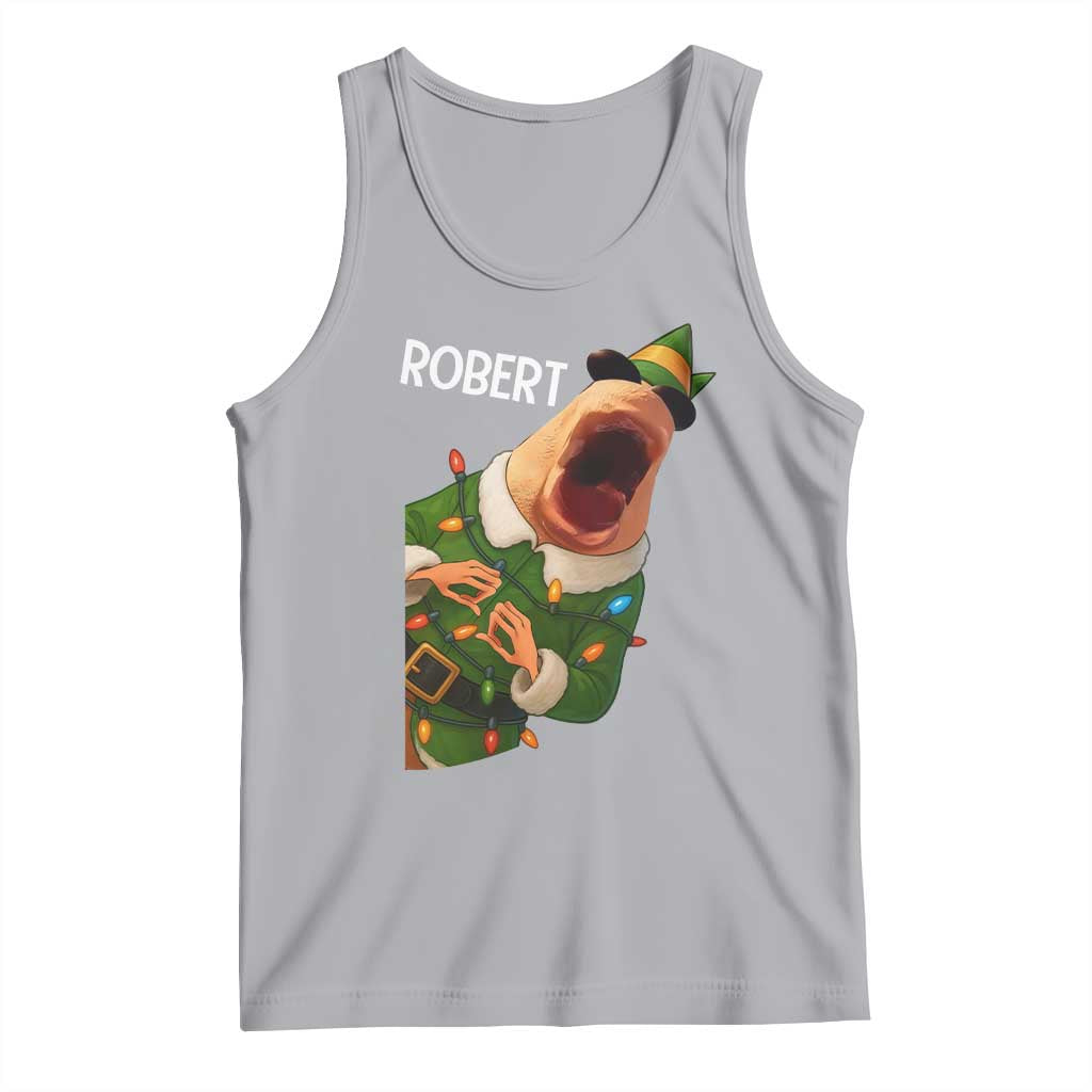 Funny Christmas Marcus The Worm Robert Xmas Elf Tank Top - Wonder Print Shop