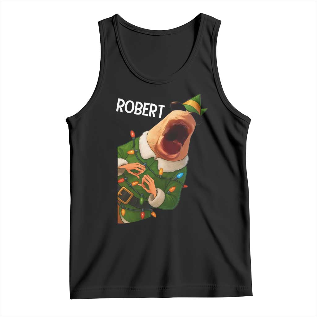 Funny Christmas Marcus The Worm Robert Xmas Elf Tank Top - Wonder Print Shop