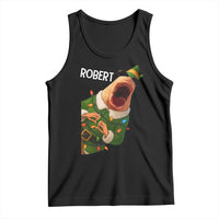 Funny Christmas Marcus The Worm Robert Xmas Elf Tank Top - Wonder Print Shop