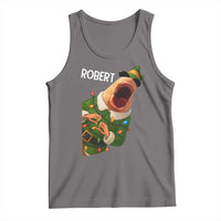 Funny Christmas Marcus The Worm Robert Xmas Elf Tank Top - Wonder Print Shop