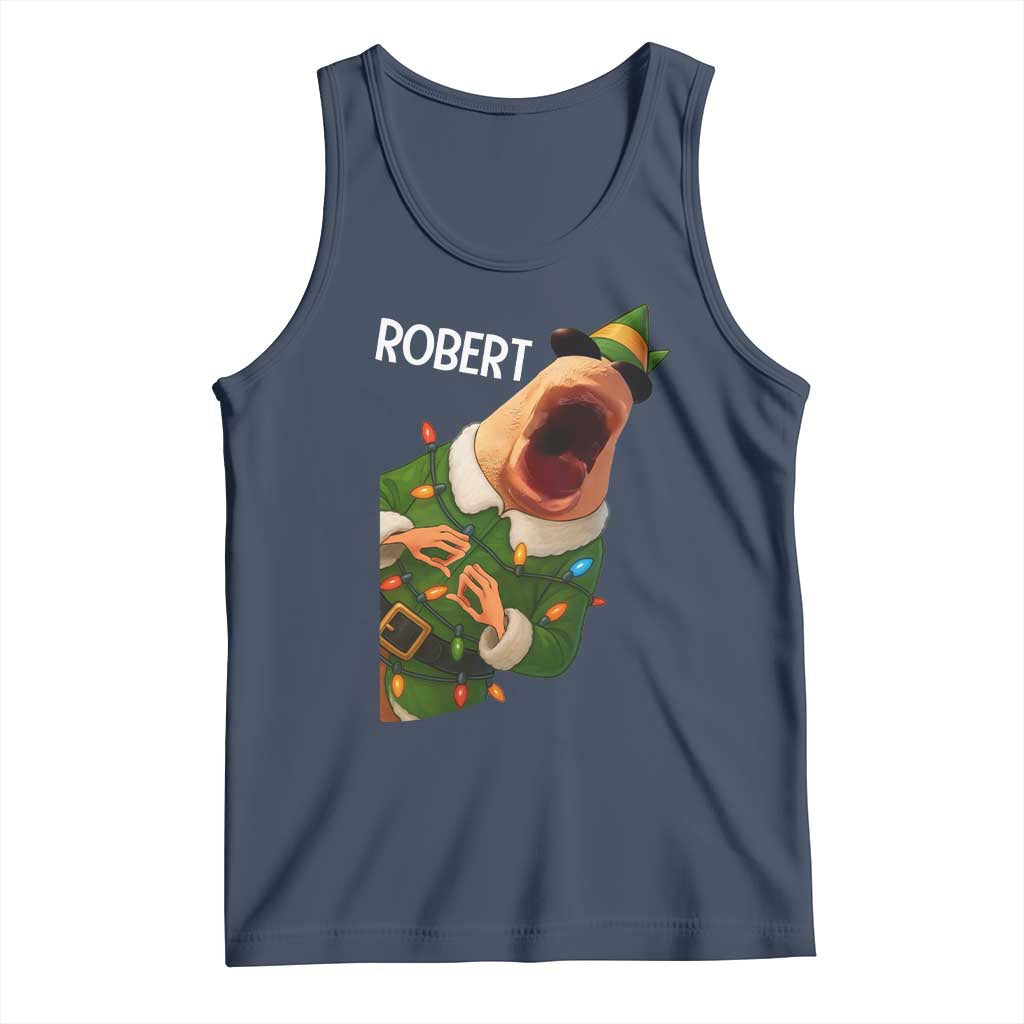 Funny Christmas Marcus The Worm Robert Xmas Elf Tank Top - Wonder Print Shop