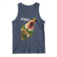 Funny Christmas Marcus The Worm Robert Xmas Elf Tank Top - Wonder Print Shop
