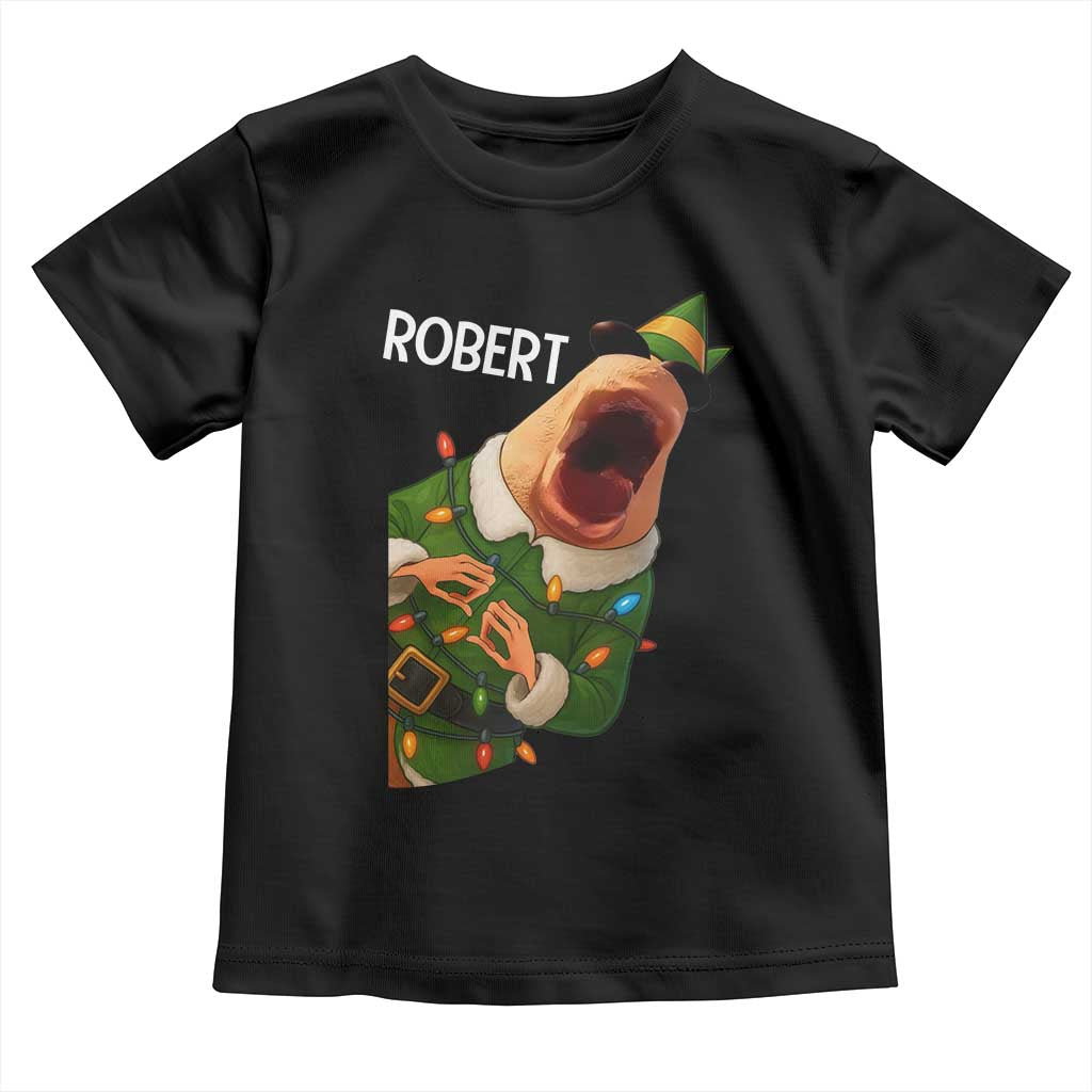 Funny Christmas Marcus The Worm Robert Xmas Elf Toddler T Shirt - Wonder Print Shop