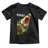 Funny Christmas Marcus The Worm Robert Xmas Elf Toddler T Shirt - Wonder Print Shop