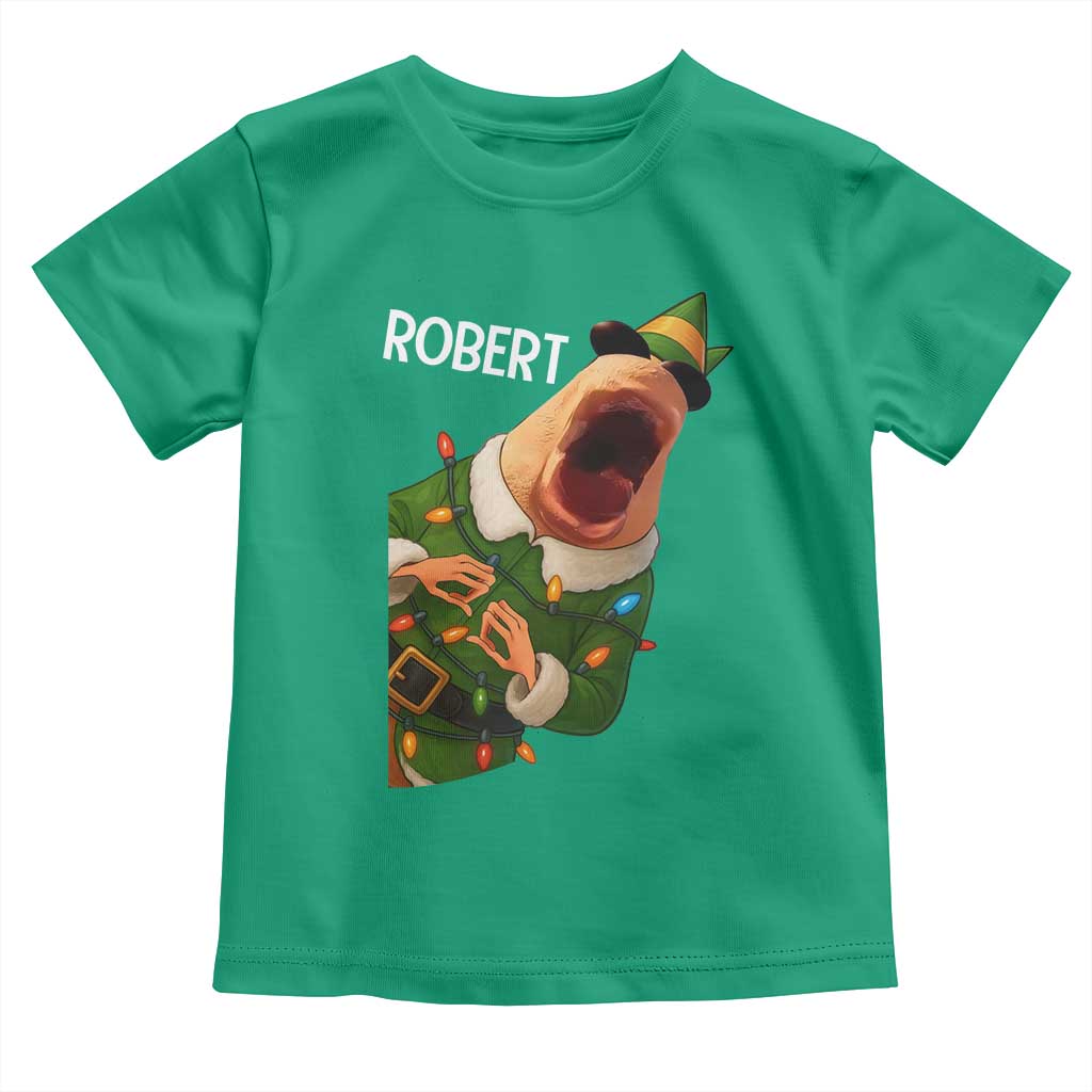 Funny Christmas Marcus The Worm Robert Xmas Elf Toddler T Shirt - Wonder Print Shop
