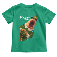 Funny Christmas Marcus The Worm Robert Xmas Elf Toddler T Shirt - Wonder Print Shop