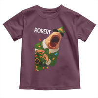 Funny Christmas Marcus The Worm Robert Xmas Elf Toddler T Shirt - Wonder Print Shop