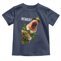 Funny Christmas Marcus The Worm Robert Xmas Elf Toddler T Shirt - Wonder Print Shop