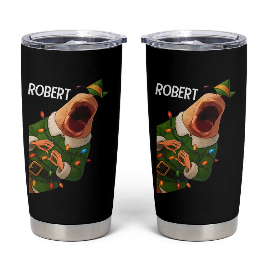 Funny Christmas Marcus The Worm Robert Xmas Elf Tumbler Cup - Wonder Print Shop