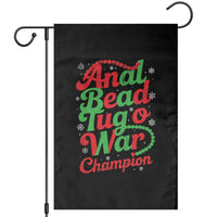 Funny Anal Bead Tug O War Christmas Garden Flag Inappropriate Adult Humor Weird Cringe - Wonder Print Shop
