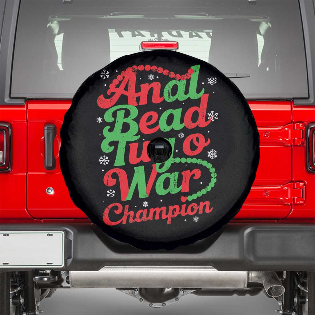 Funny Anal Bead Tug O War Christmas Spare Tire Cover Inappropriate Adult Humor Weird Cringe - Wonder Print Shop