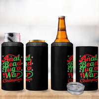 Funny Anal Bead Tug O War Christmas 4 in 1 Can Cooler Tumbler Inappropriate Adult Humor Weird Cringe - Wonder Print Shop