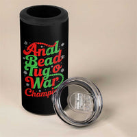 Funny Anal Bead Tug O War Christmas 4 in 1 Can Cooler Tumbler Inappropriate Adult Humor Weird Cringe - Wonder Print Shop