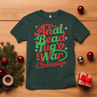 Funny Anal Bead Tug O War Christmas T Shirt Inappropriate Adult Humor Weird Cringe - Wonder Print Shop