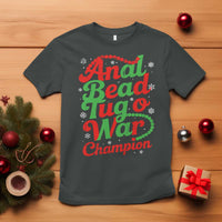 Funny Anal Bead Tug O War Christmas T Shirt Inappropriate Adult Humor Weird Cringe - Wonder Print Shop