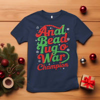 Funny Anal Bead Tug O War Christmas T Shirt Inappropriate Adult Humor Weird Cringe - Wonder Print Shop