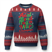 Funny Anal Bead Tug O War Xmas Ugly Christmas Sweater Inappropriate Adult Humor Weird Cringe - Wonder Print Shop
