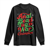 Funny Anal Bead Tug O War Christmas Long Sleeve Shirt Inappropriate Adult Humor Weird Cringe - Wonder Print Shop